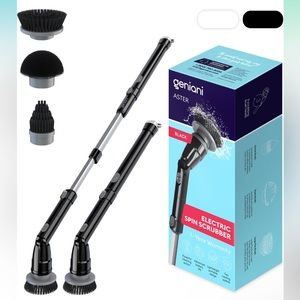 Electric Spin Scrubber, 360 Cordless Powerful Scrub Brush for Cleaning Bathroom,